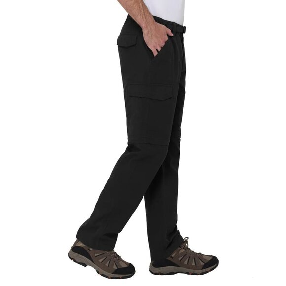 NWT - BC Clothing Men's Convertible Black Pant – Size XL x 30" - Picture 5 of 7